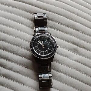 Fossil Black Woman's Black  Watch